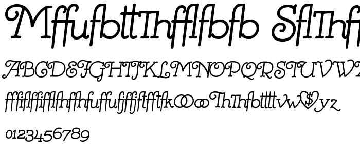 Mistress Script - Alternates font