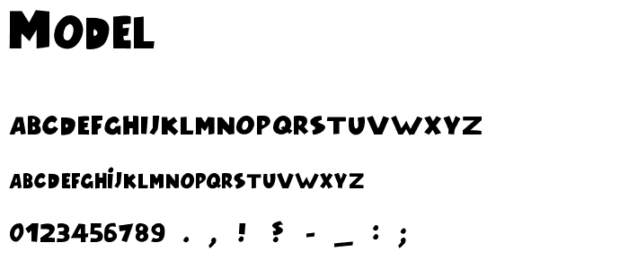 Model font