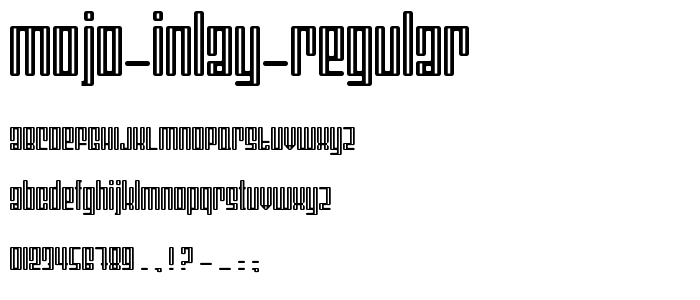 Mojo Inlay Regular font