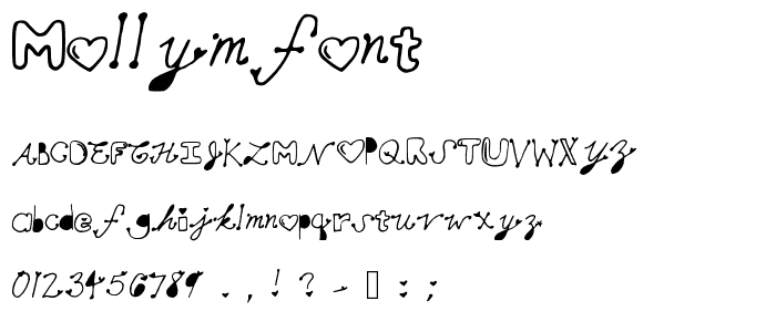 MollyMFont font