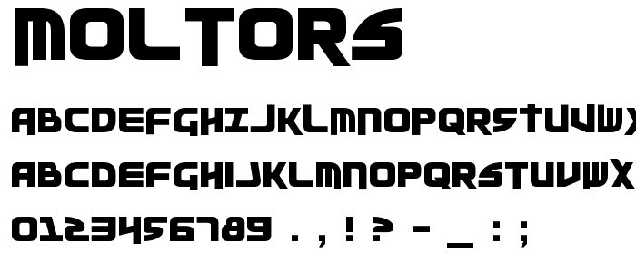 Moltors font