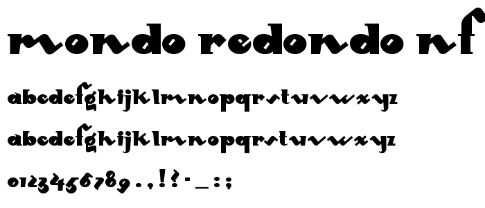 Mondo Redondo NF font