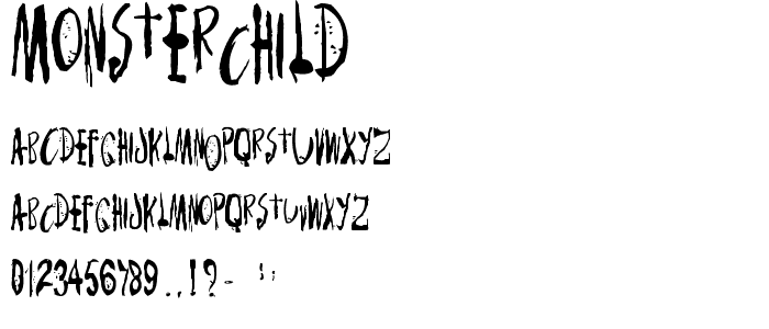 MonsterChild font