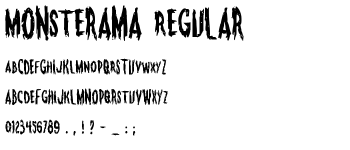 Monsterama Regular font