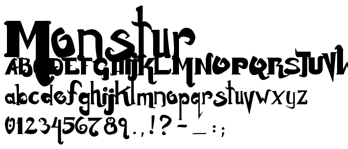 Monstur font