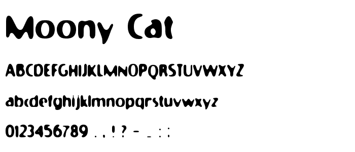 Moony Cat font