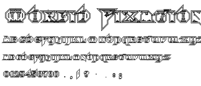 Morbid Fixation font