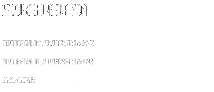 Morgenstern font