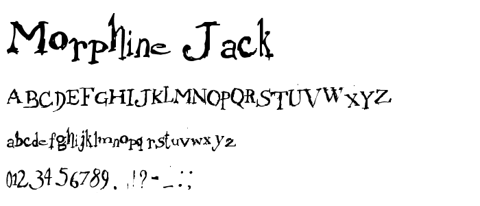 Morphine Jack font