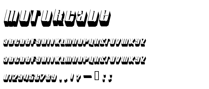 Motorcade font