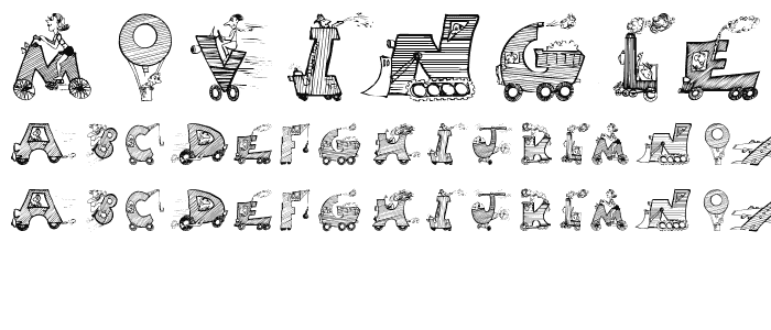 MovingLetters font