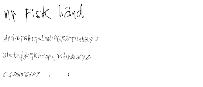 Mr_Fisk_(hand) font