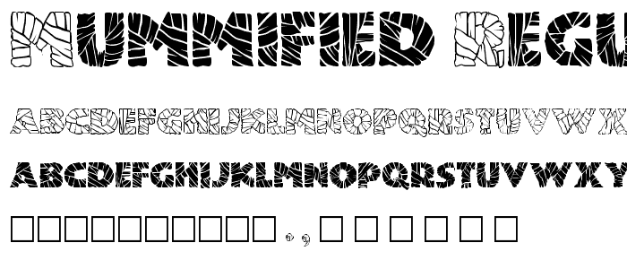 Mummified Regular font