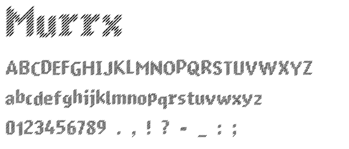 Murrx font