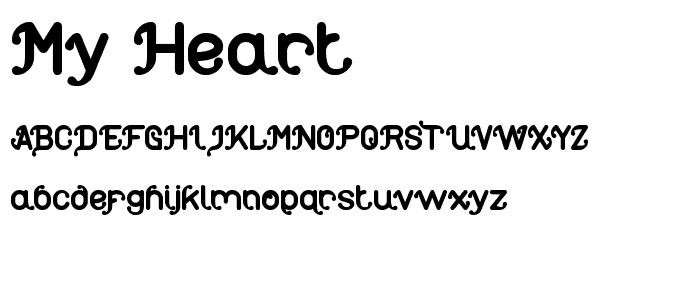 My Heart font