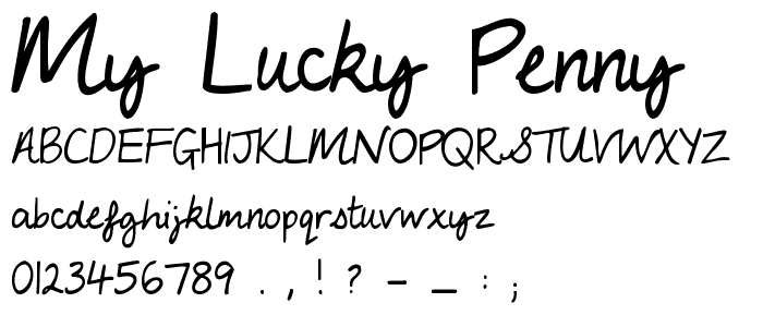 My Lucky Penny font