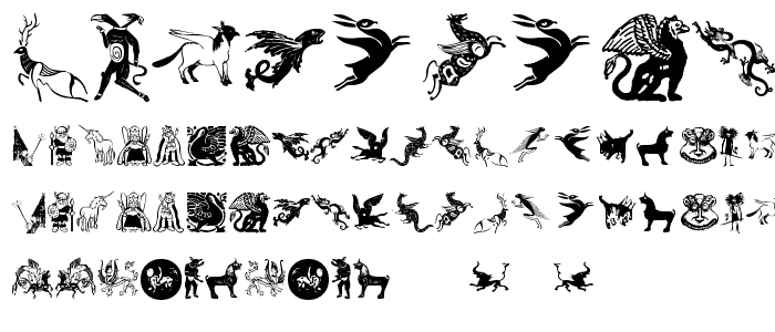 Mythological font