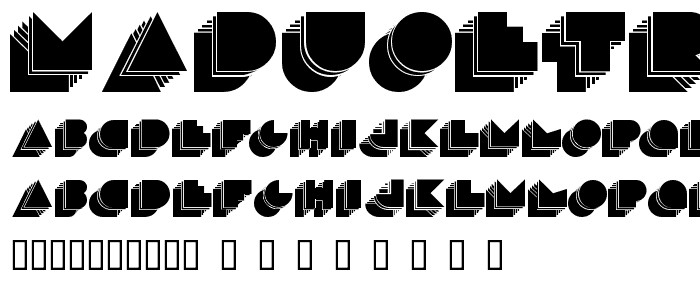 maduoETRA font