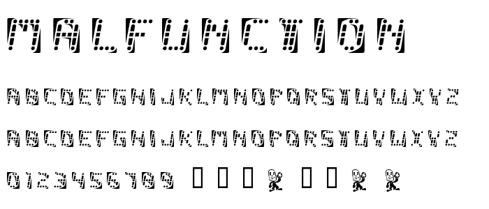 malfunction font