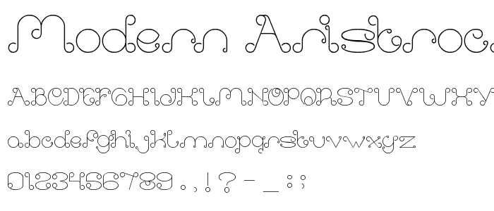 modern aristrocrat font