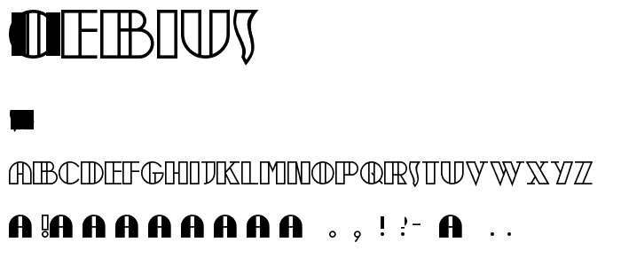 moebius font