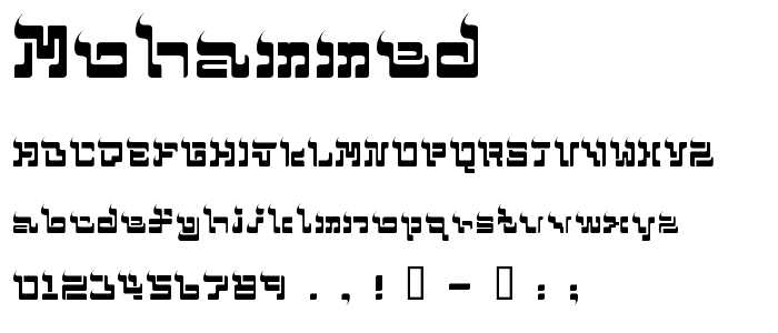 mohammed font