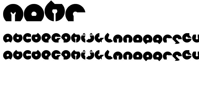 mohr font