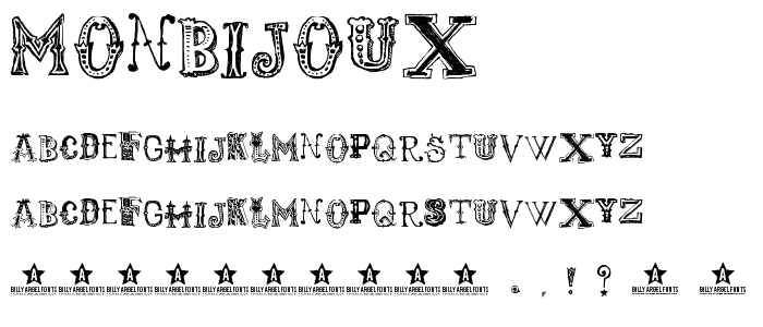 monbijoux font