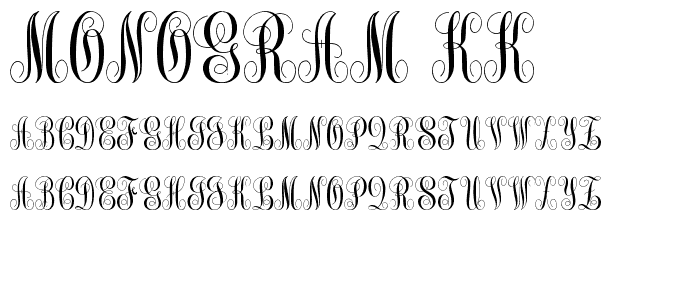 monogram kk font