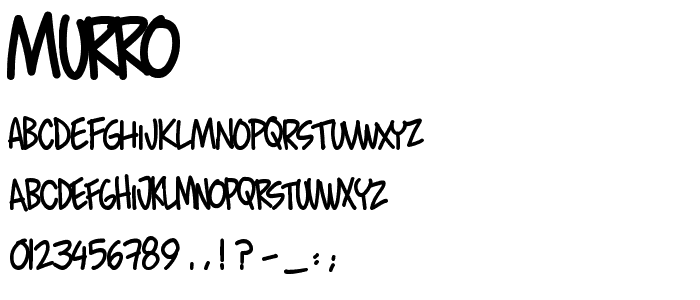 murro font