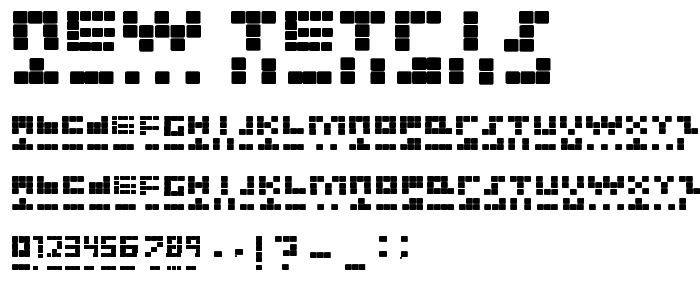 NEW TETRIS font