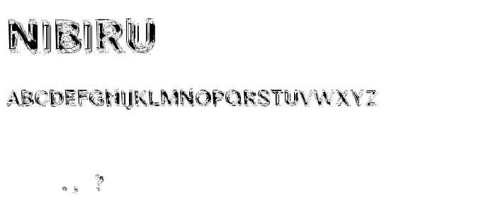 NIBIRU font