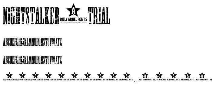 NIGHTSTALKER-TRIAL font