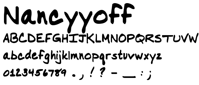 NancyYOFF font