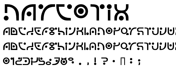 Narcotix font