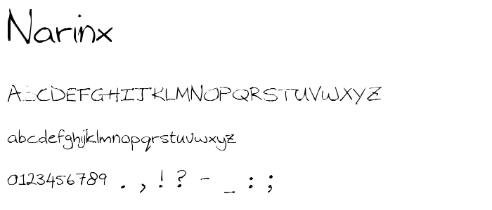 Narinx font