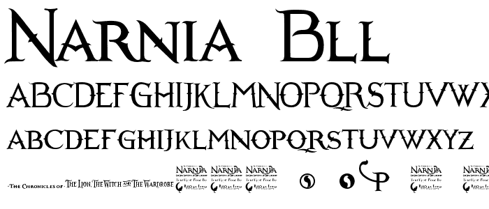 Narnia BLL font