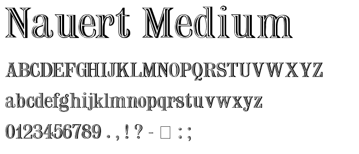 Nauert Medium font