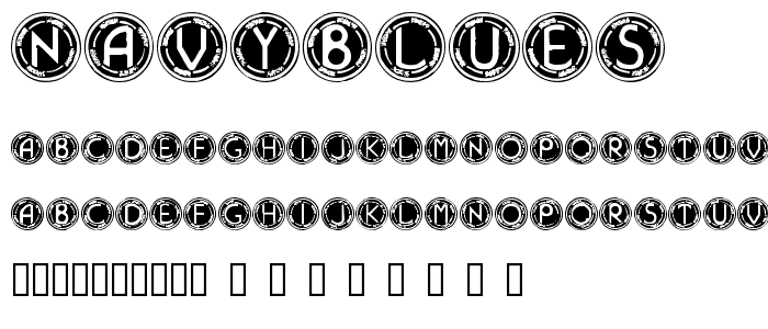 NavyBlues font