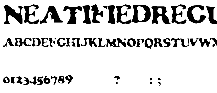 NeatifiedRegular font