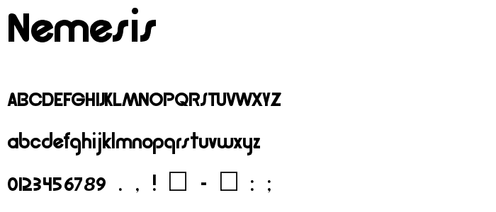 Nemesis font