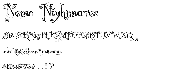 Nemo Nightmares font