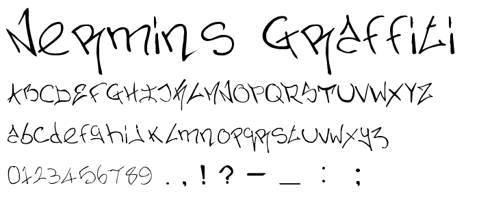 Nermins Graffiti font