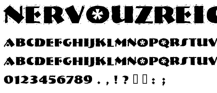 NervouzReich Rank font