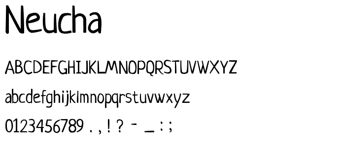 Neucha font