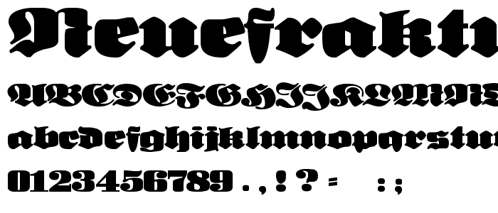 NeueFrakturExtraBold font