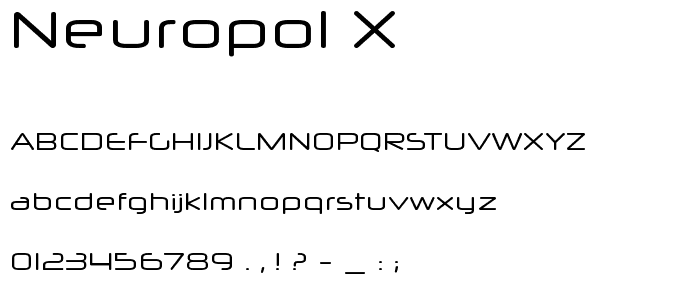 Neuropol X font