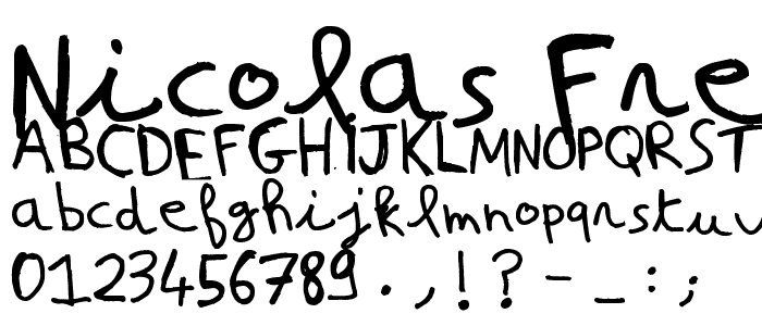 Nicolas Frespech font