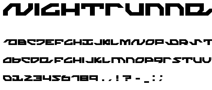 Nightrunner font