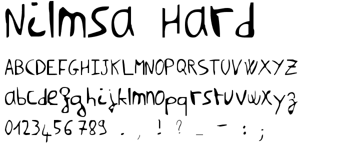 Nilmsa hard font